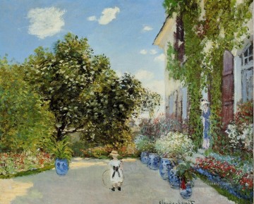  Kunst Malerei - der Künstler s Haus in Argenteuil Claude Monet